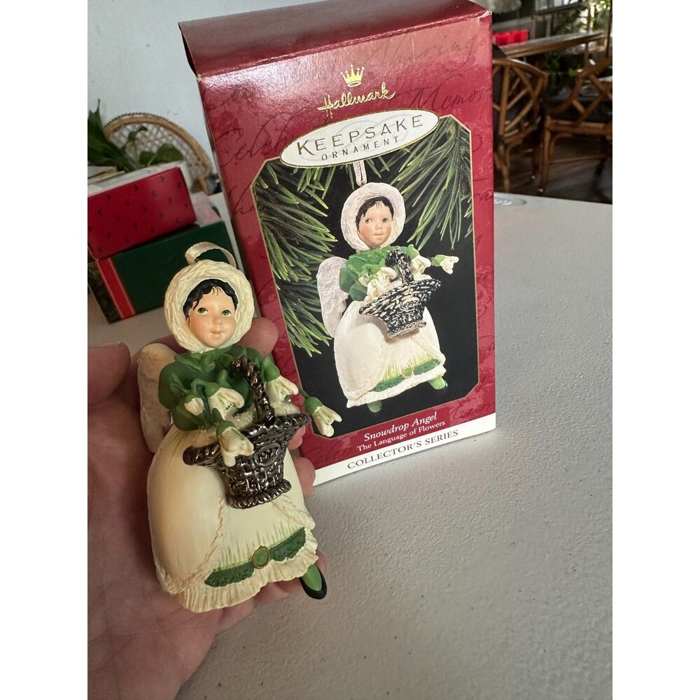 Hallmark Snowdrop Angel Ornament 1997